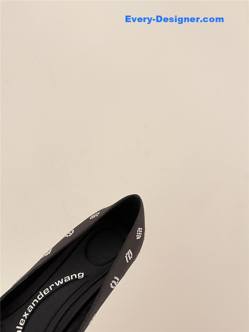 A1exa*der wang spring letter rhinestone high heel