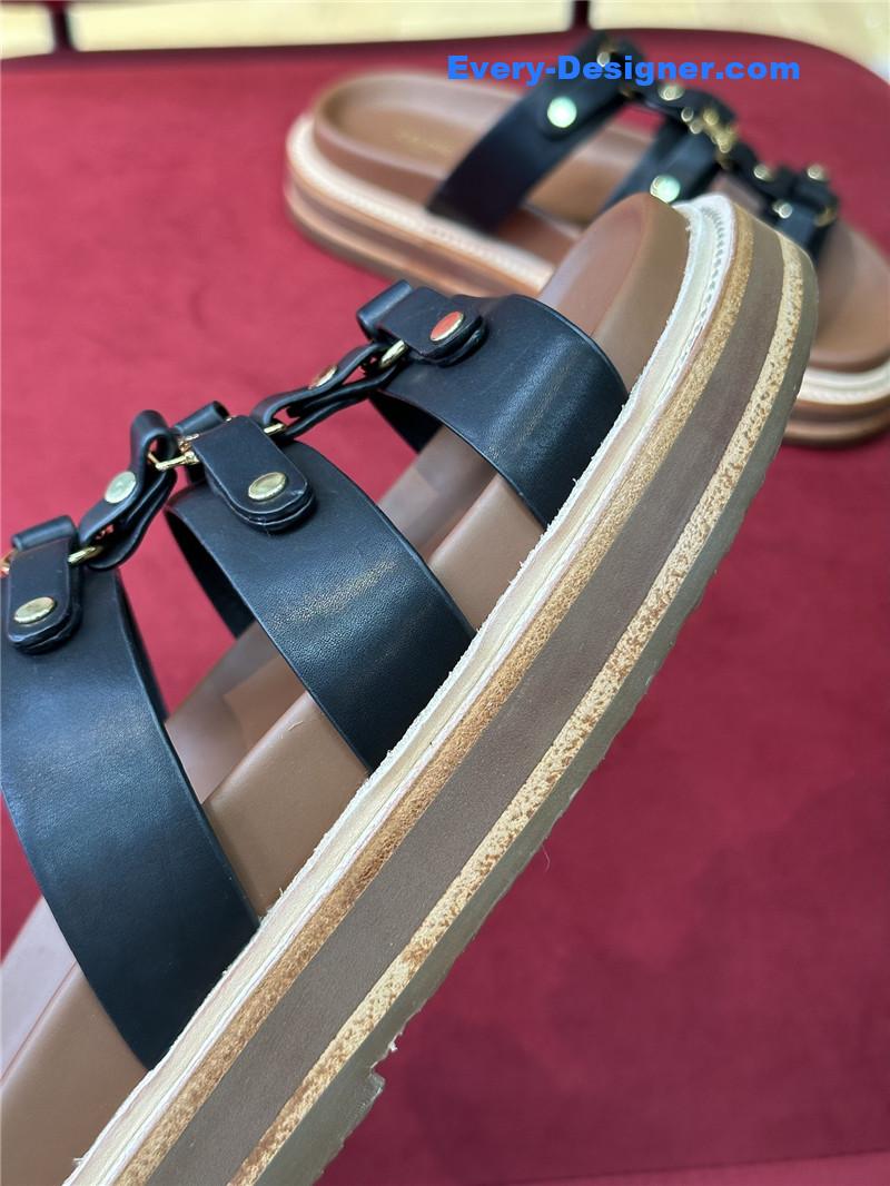 Ce1i*e spring and summer triumphal arch roman slippers