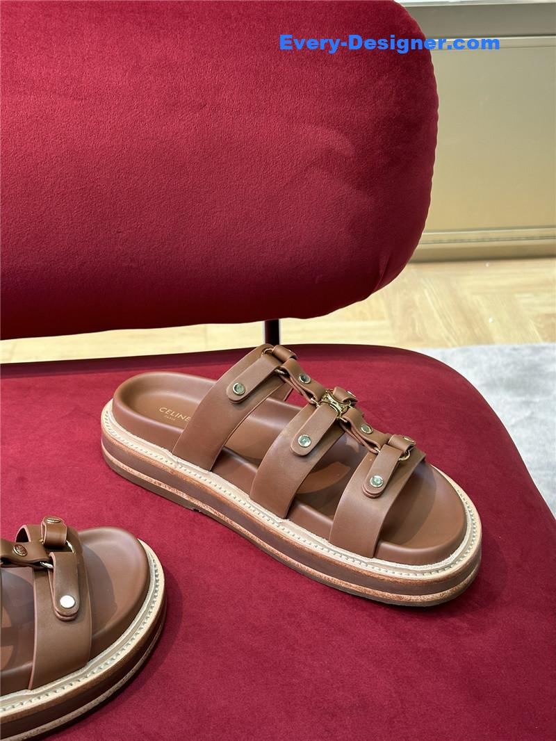 Ce1i*e spring and summer triumphal arch roman slippers