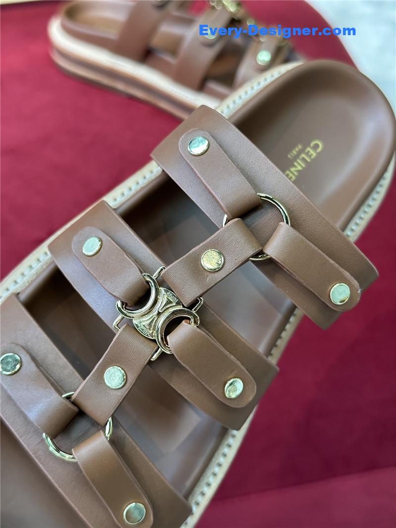 Ce1i*e spring and summer triumphal arch roman slippers