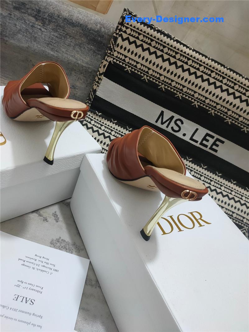 D10r leather high heel sandals