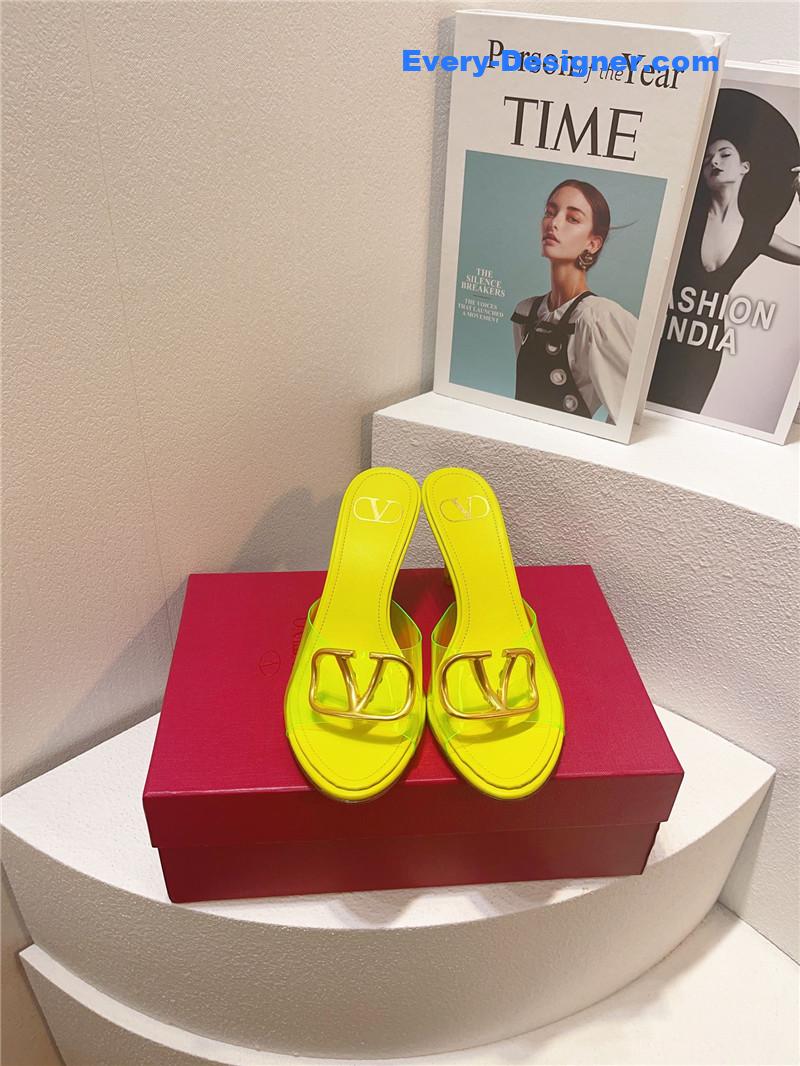 Va1e*ntin0 spring summer all-match high-heeled slippers