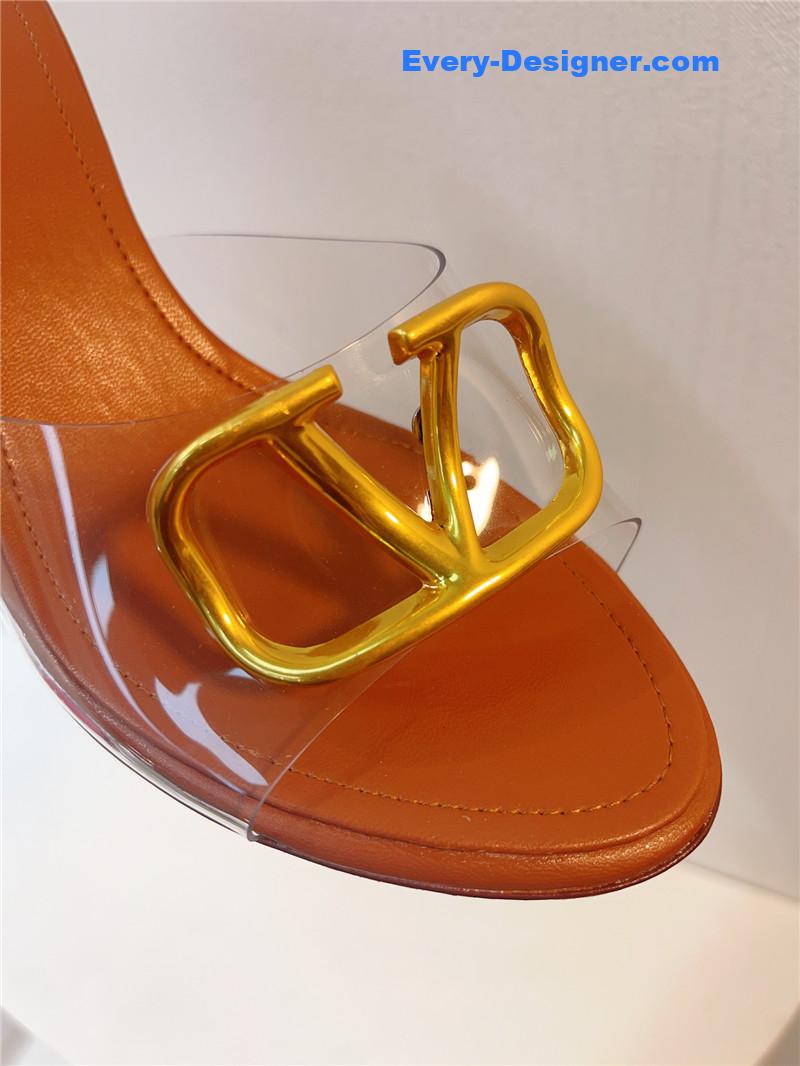 Va1e*ntin0 spring summer all-match high-heeled slippers