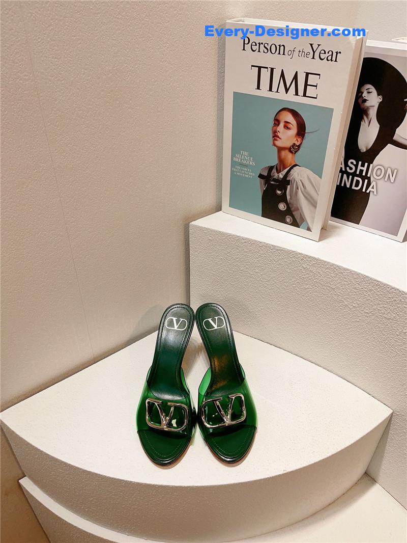 Va1e*ntin0 spring summer all-match high-heeled slippers