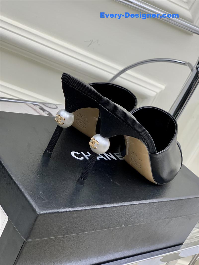 CC pointed toe stiletto mules