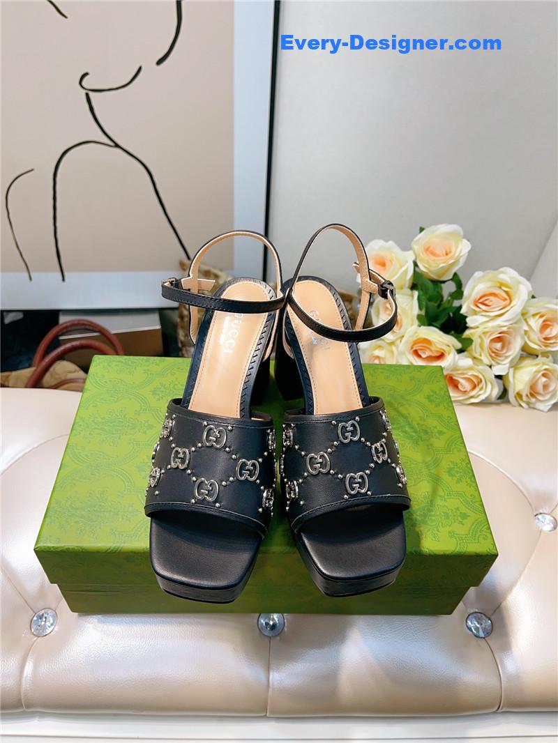 Gvc*1 gg buckle platform high heels