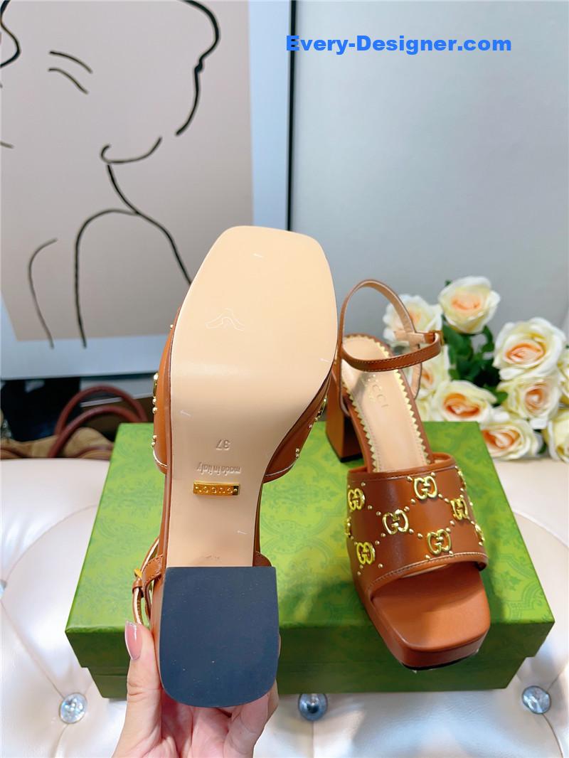 Gvc*1 gg buckle platform high heels