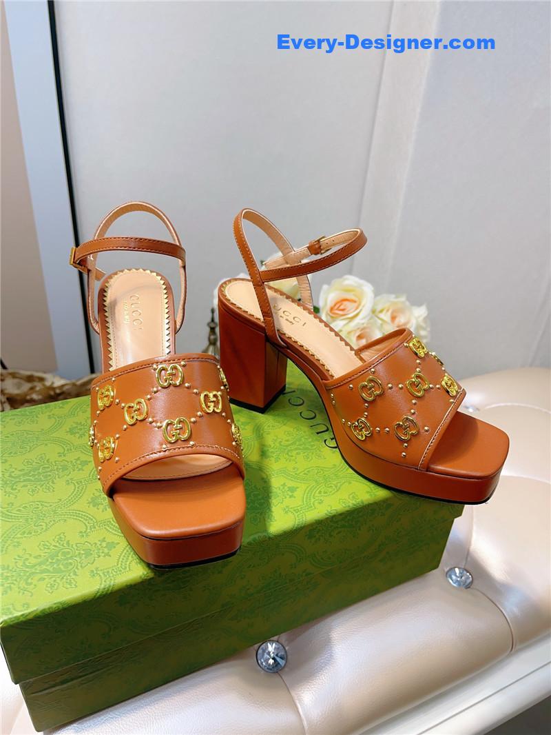 Gvc*1 gg buckle platform high heels