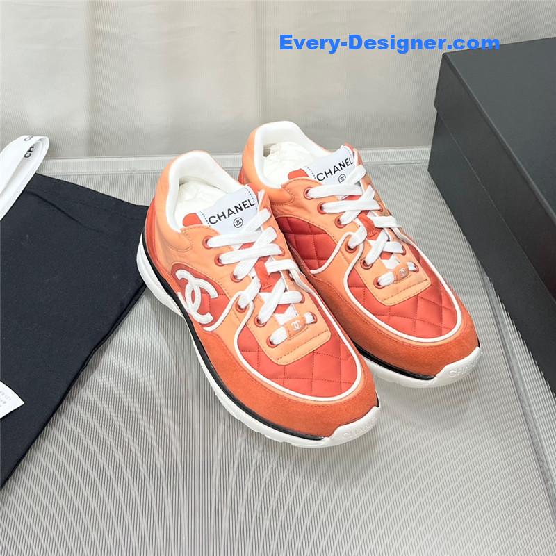 Ch**el patchwork casual sneakers