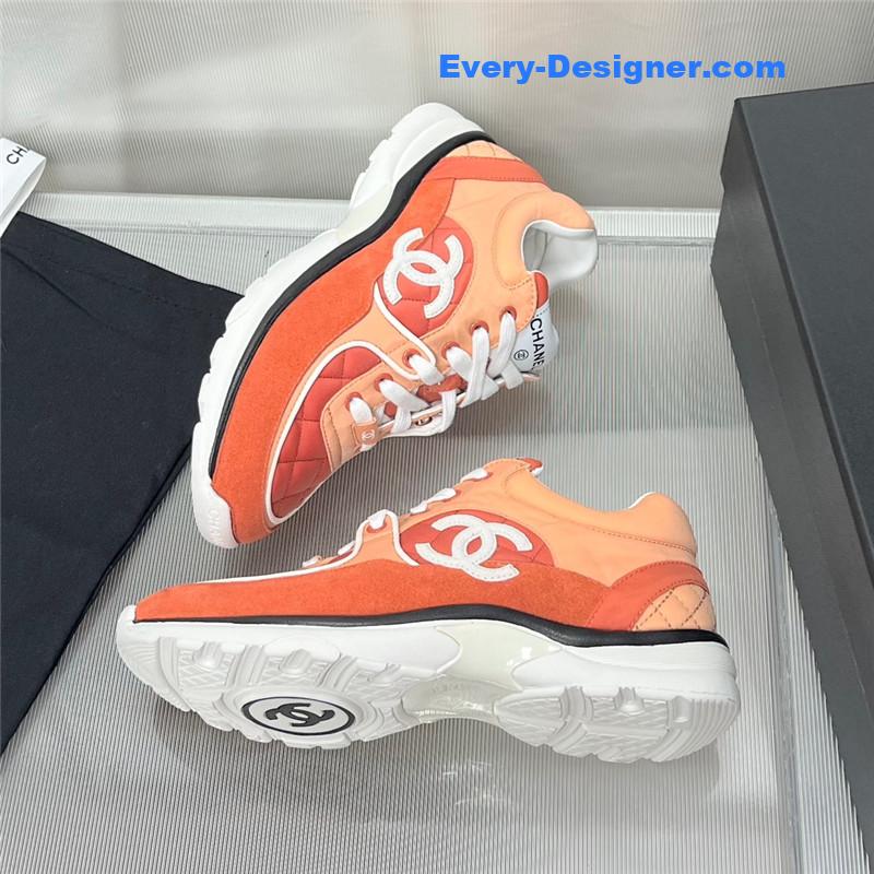 Ch**el patchwork casual sneakers