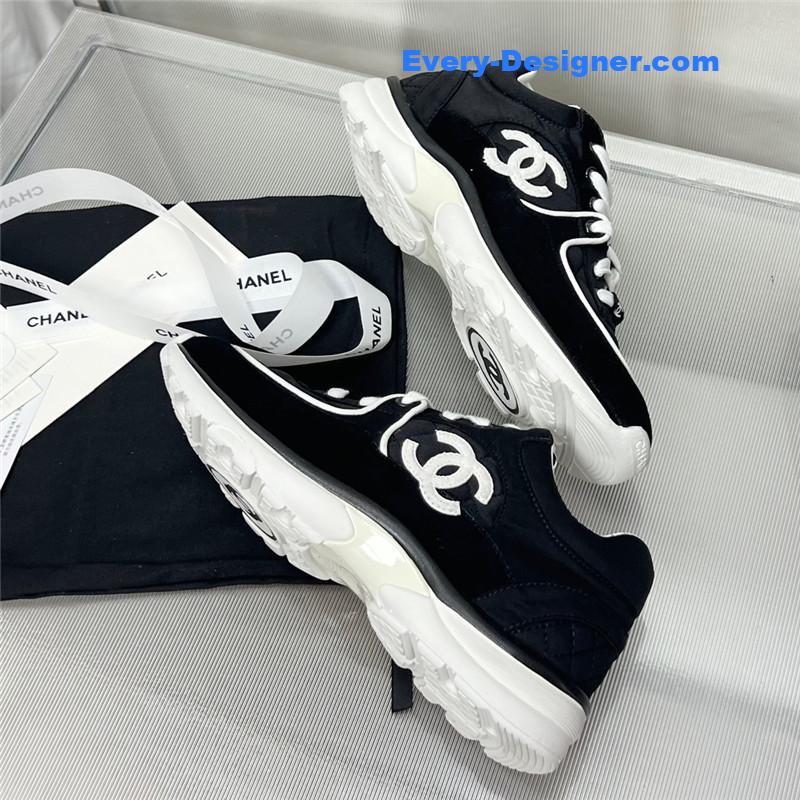 Ch**el patchwork casual sneakers