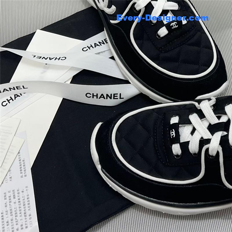 Ch**el patchwork casual sneakers