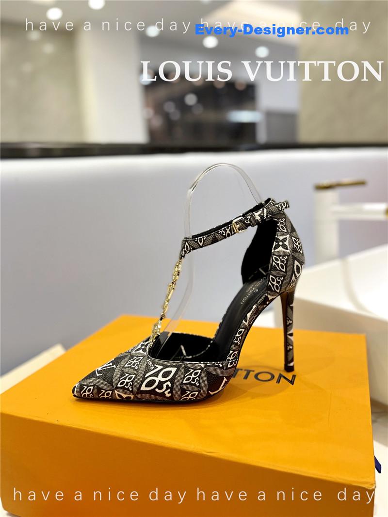 l0vis Vvtt0n lv fashion bazaar metal chain high heels