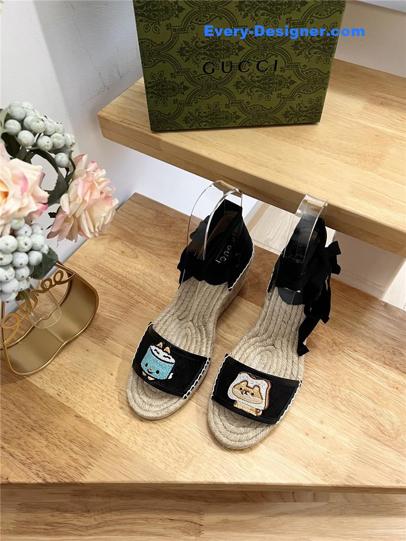 Gvc*1 espadrille wedge platform shoes