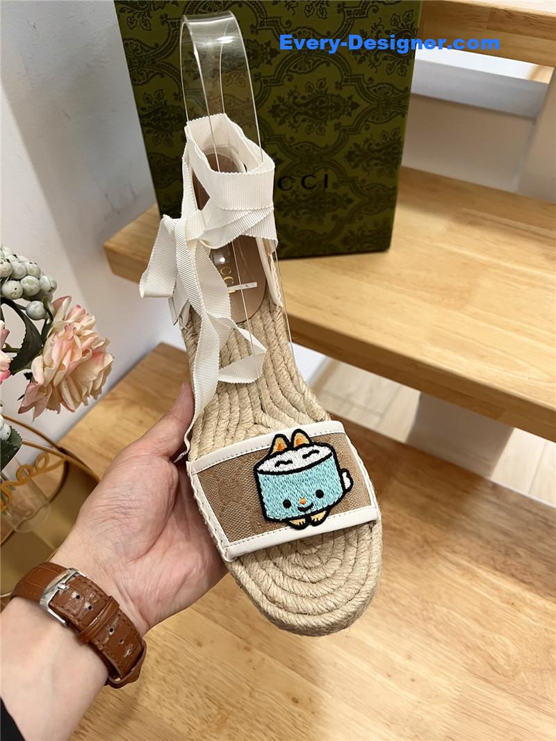 Gvc*1 espadrille wedge platform shoes