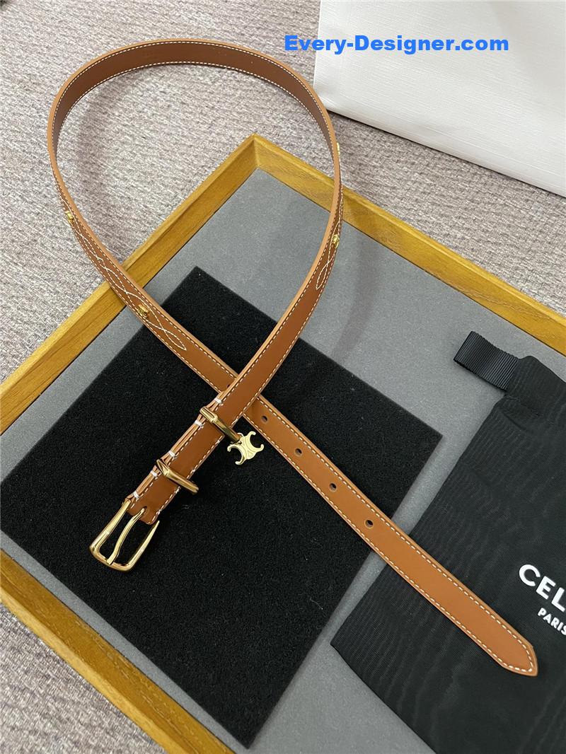 Ce1i*e embroidered belt in vintage calfskin