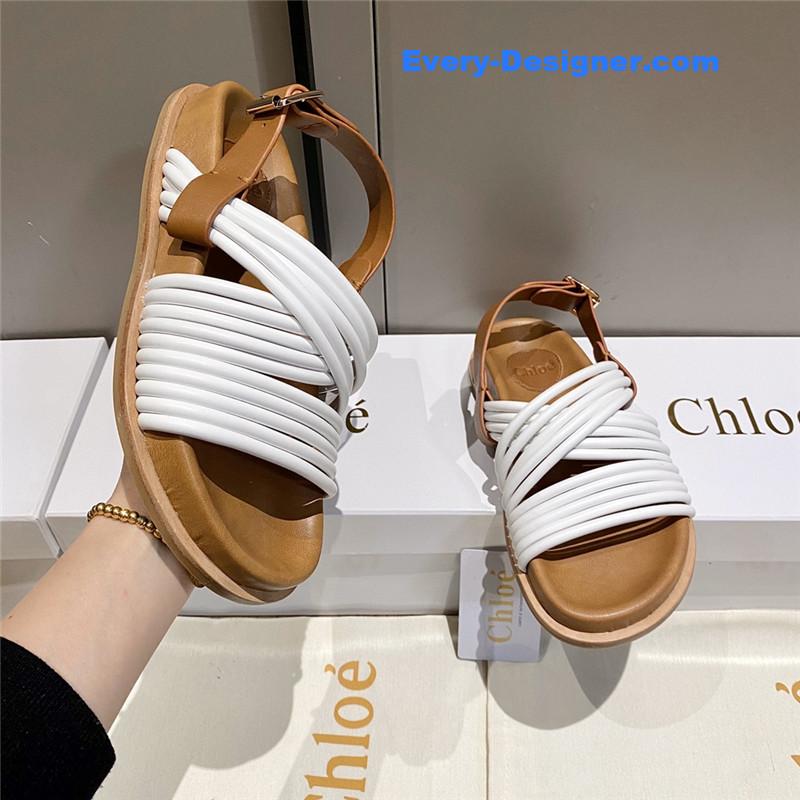 Chloe Cross Strap Roman Sandals
