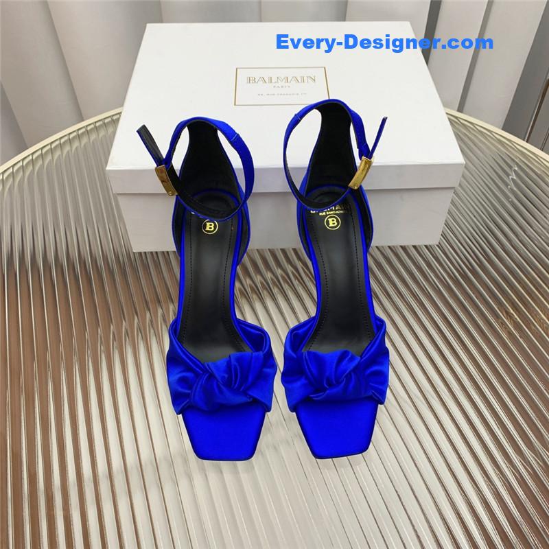 Balmain runway silk heeled sandals