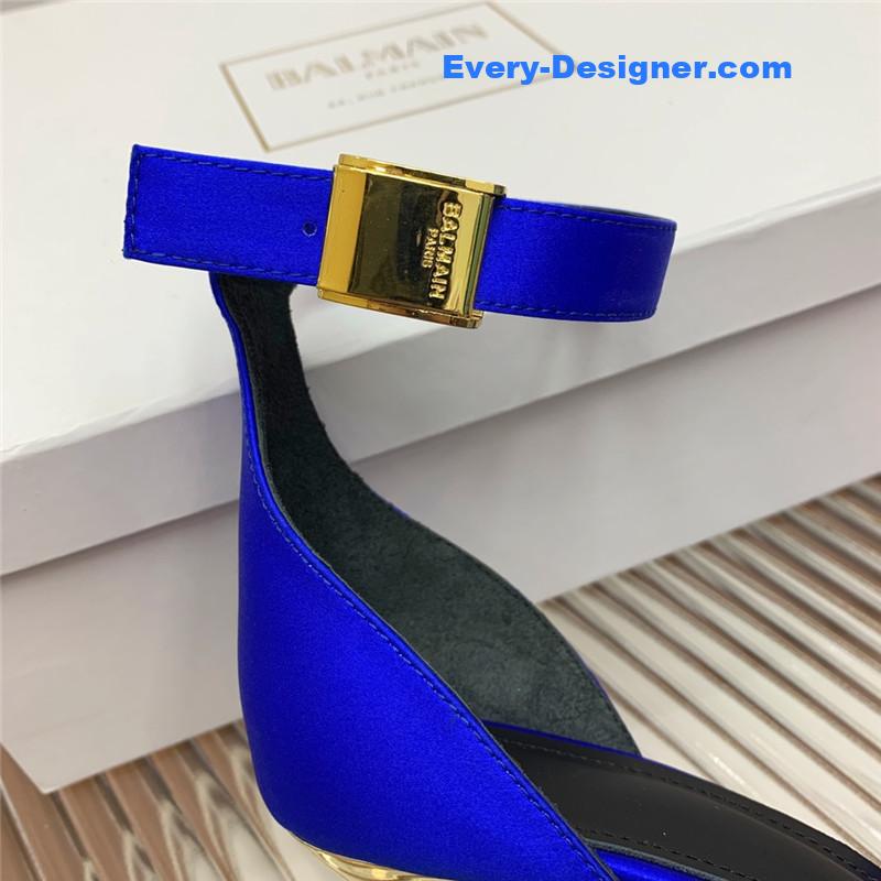 Balmain runway silk heeled sandals