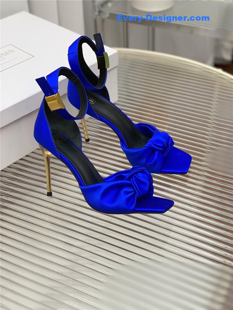 Balmain runway silk heeled sandals