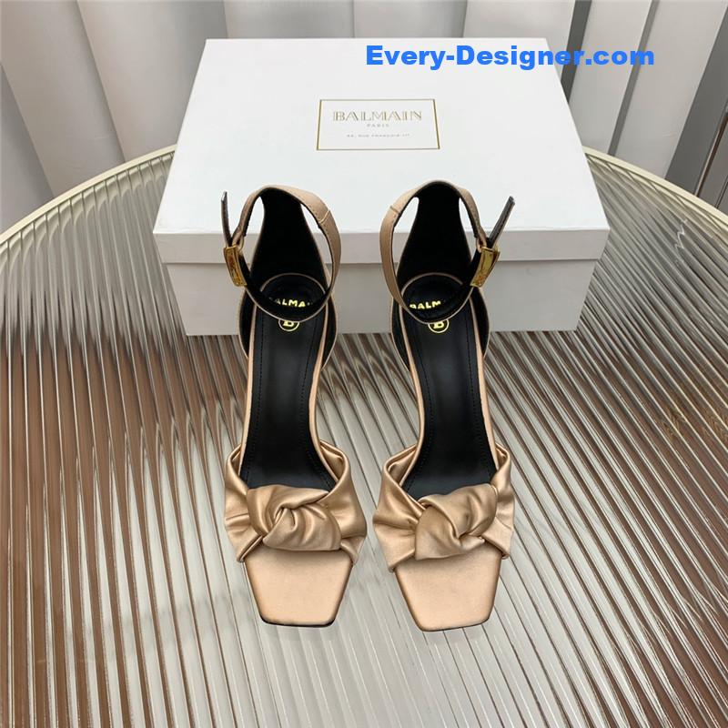Balmain runway silk heeled sandals