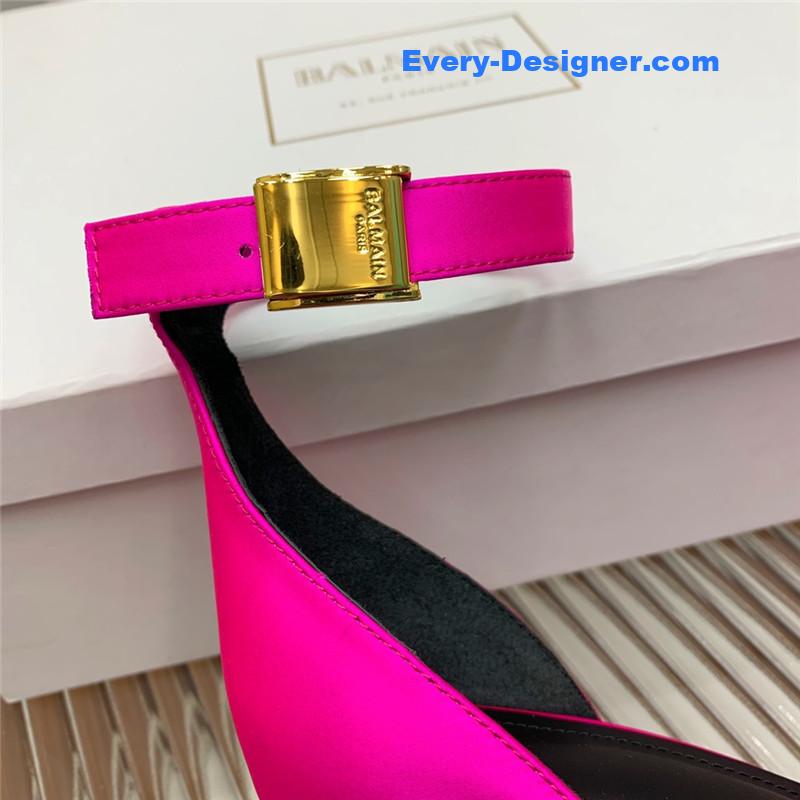 Balmain runway silk heeled sandals