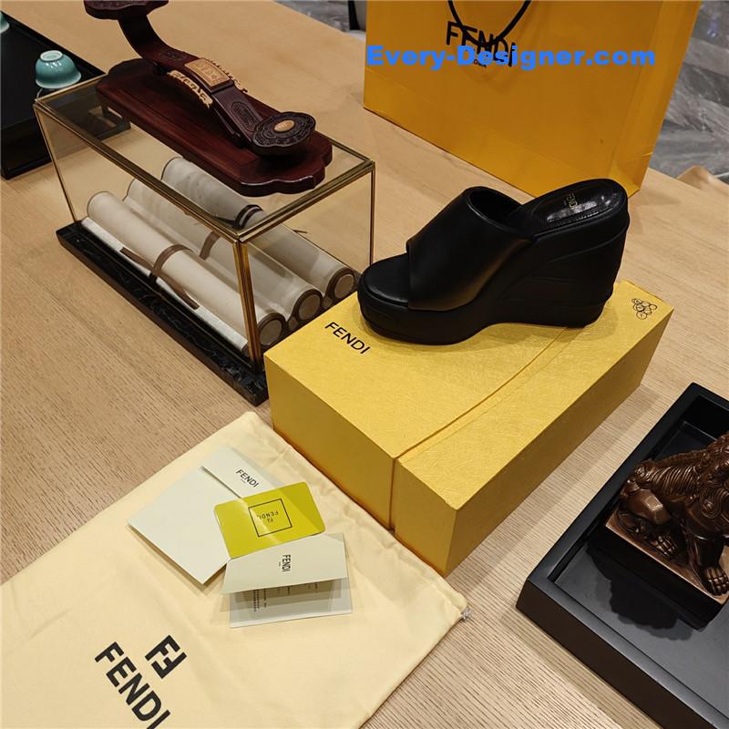 F**di wedge platform sandals