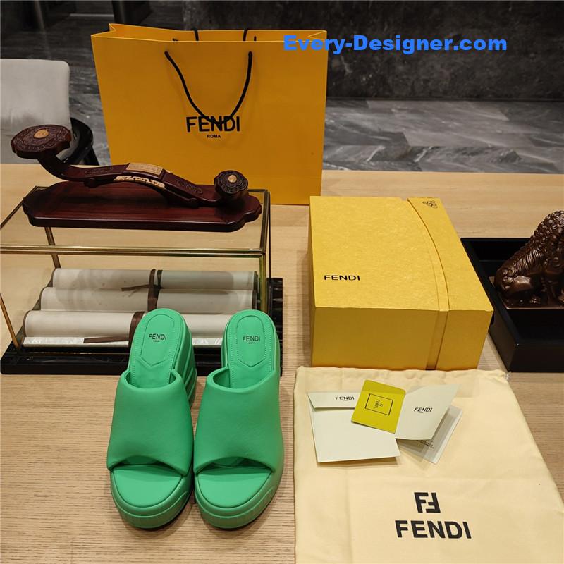 F**di wedge platform sandals