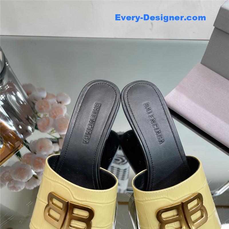 Ba1en*iaga double b buckle stiletto sandals