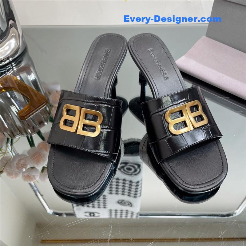 Ba1en*iaga double b buckle stiletto sandals