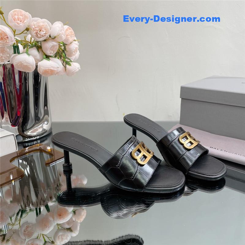 Ba1en*iaga double b buckle stiletto sandals