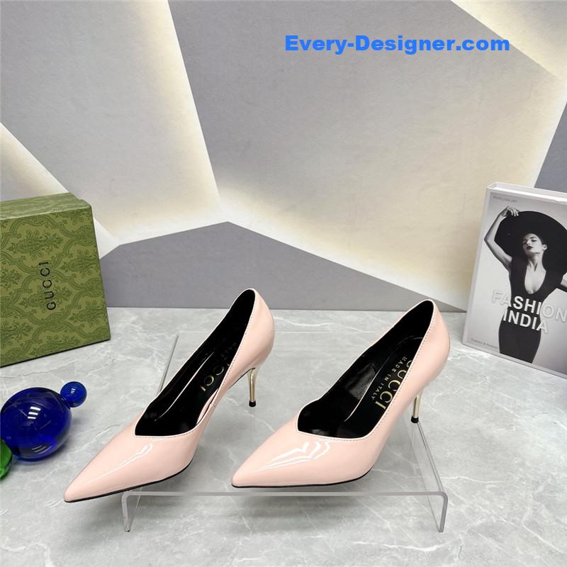 Gvc*1 pointed toe metal high-heeled shoes