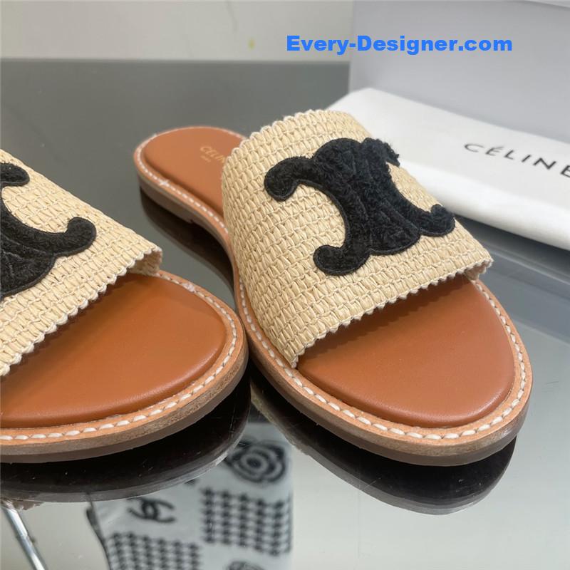 Ce1i*e new arc de triomphe retro roman slippers