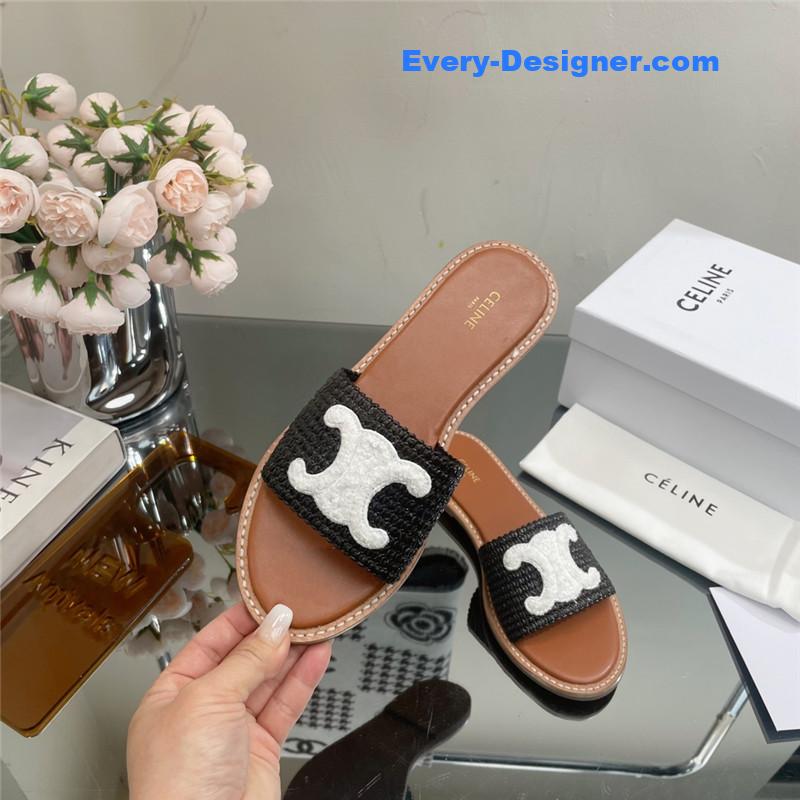 Ce1i*e new arc de triomphe retro roman slippers