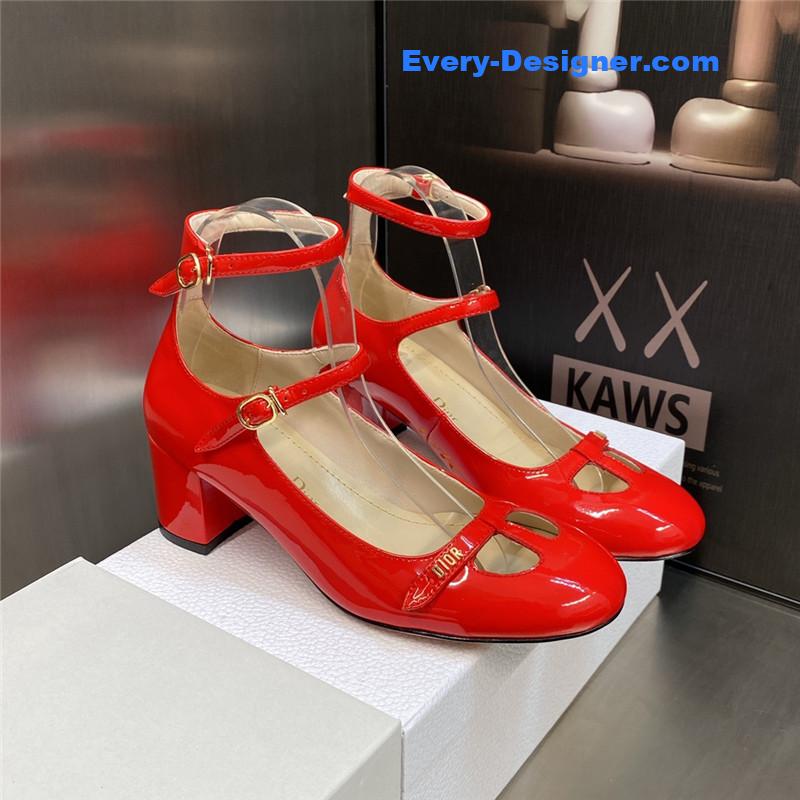 D10r retro roman style low heel doll women’s shoes