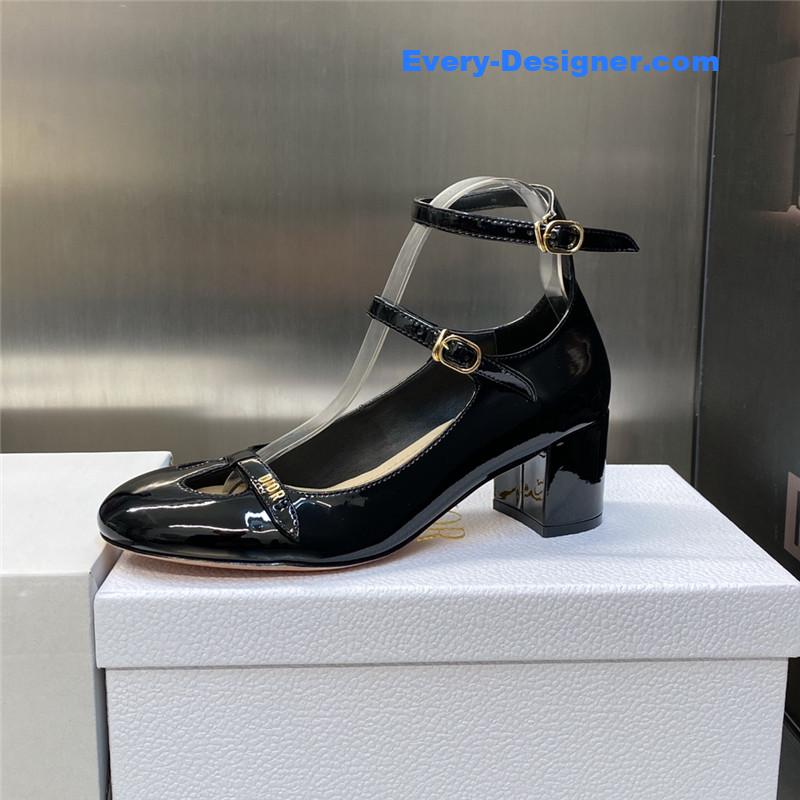 D10r retro roman style low heel doll women’s shoes