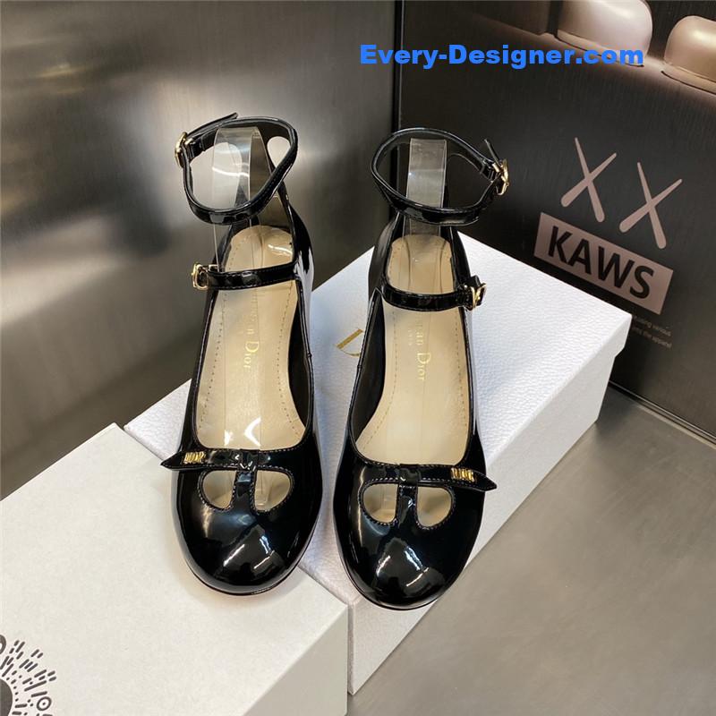 D10r retro roman style low heel doll women’s shoes