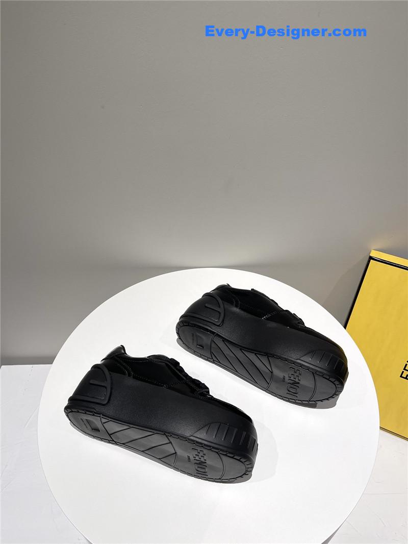 f**di platform shoes in S*per soft patent leather