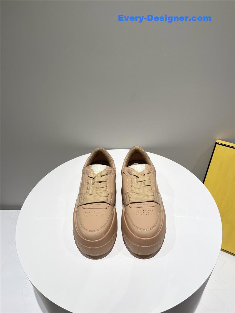 f**di platform shoes in S*per soft patent leather