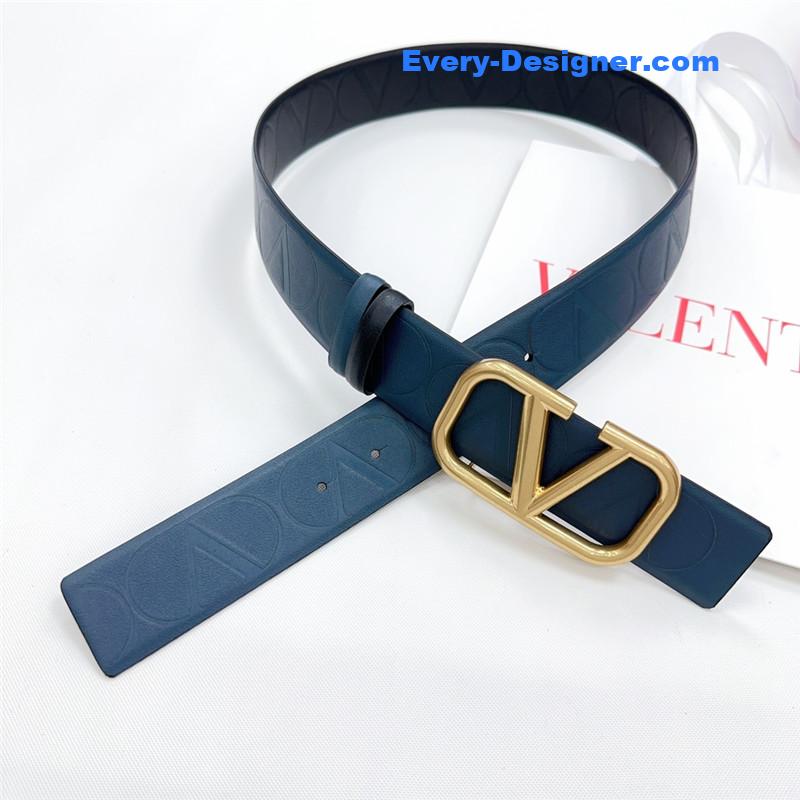 Va1e*ntin0 new double-sided top layer cowhide belt