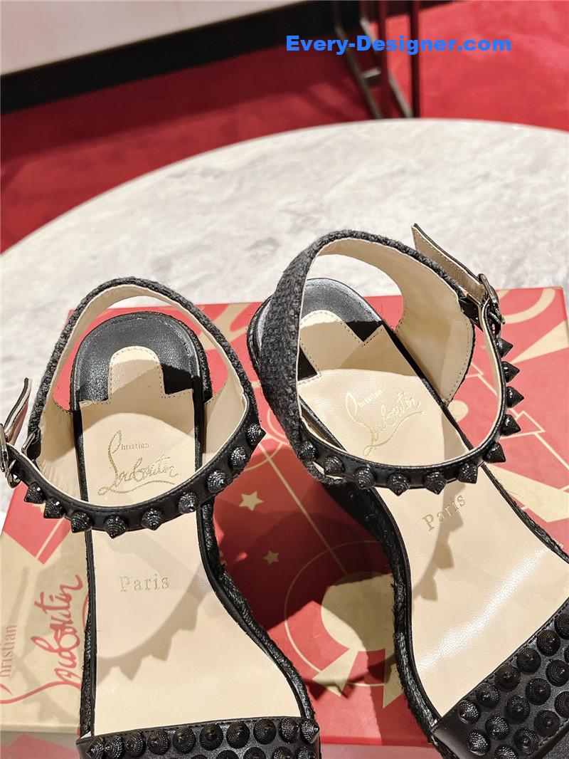 Chr1st1an louboutin mafaldina zeppa wedge sandals