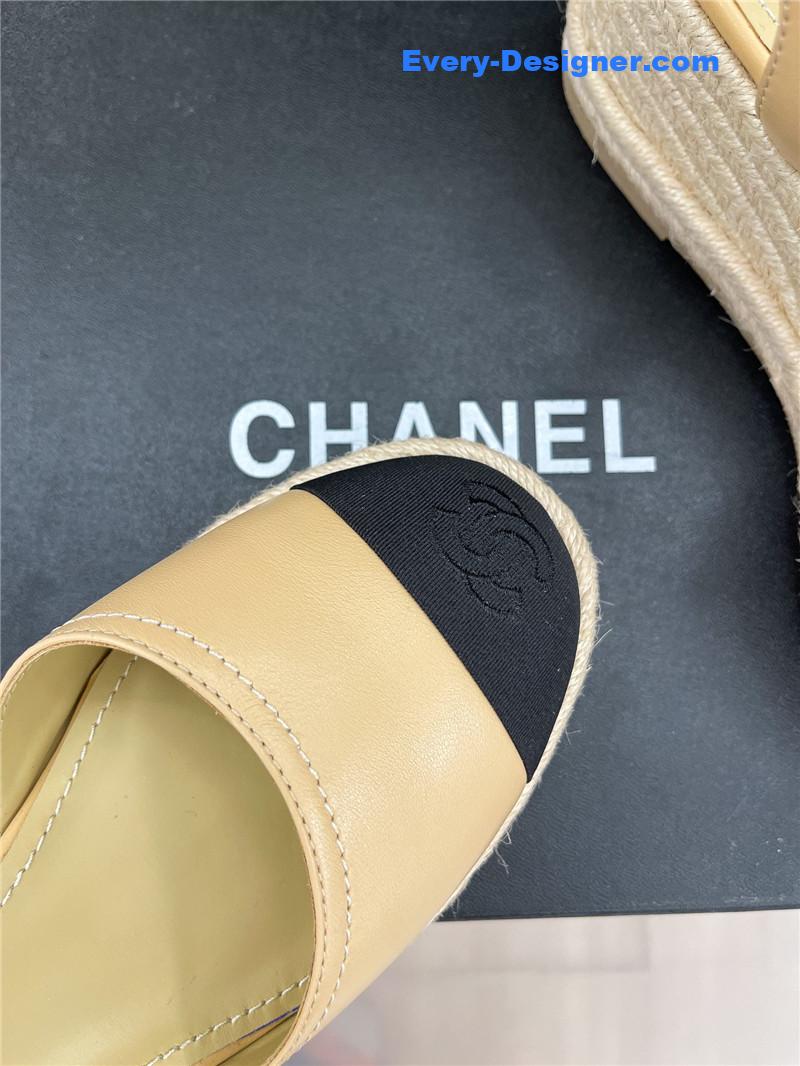 CC wedge platform sandals