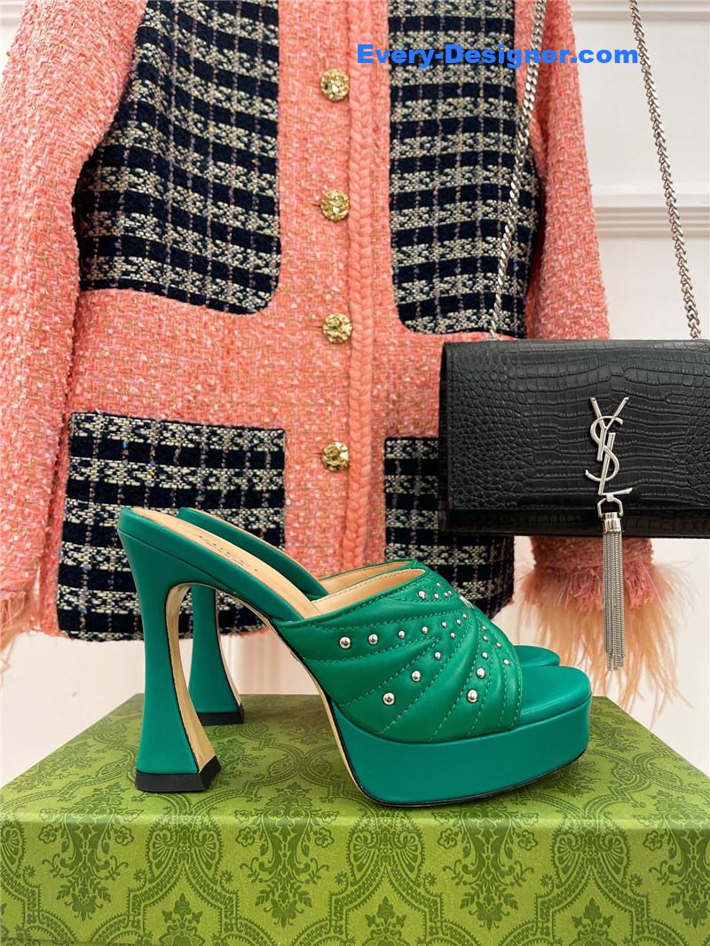 Gvc*1 platform rivets high heels