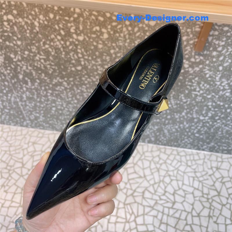 Va1e*ntin0 new mary jane high-heeled shoes