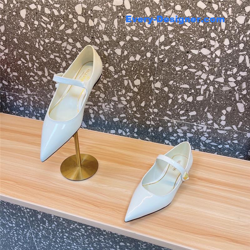 Va1e*ntin0 new mary jane high-heeled shoes