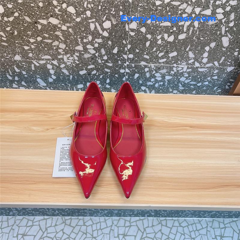 Va1e*ntin0 new mary jane high-heeled shoes