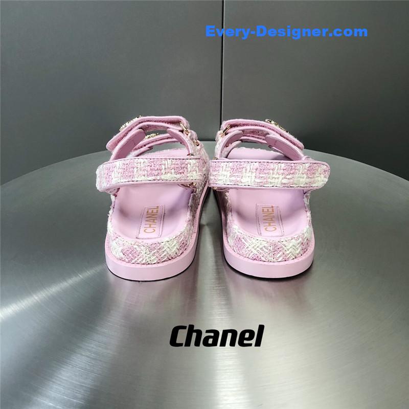 CC wool velcro beach sandals