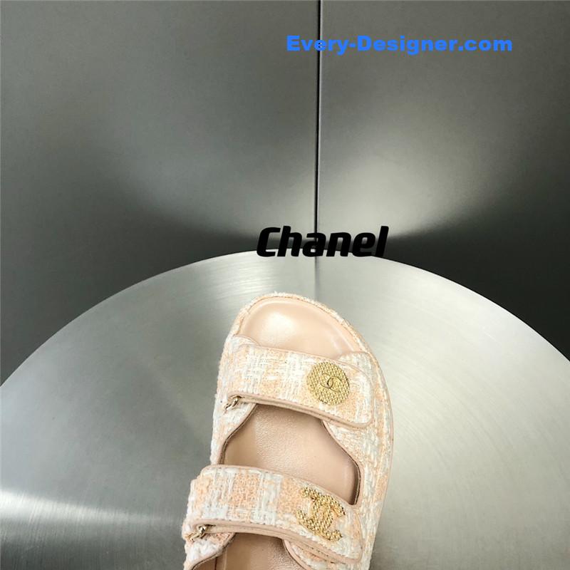 CC wool velcro beach sandals