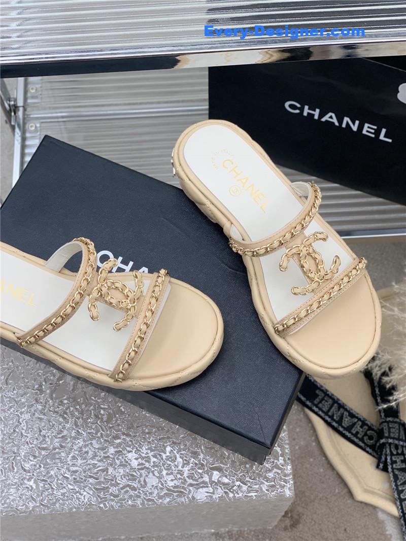 CC new silk sheepskin slippers