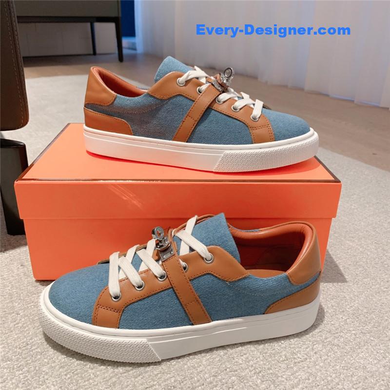 H**me5 british retro design white shoes